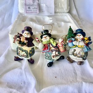 Custom Listing #2 for Thomas Kinkade Snowmen